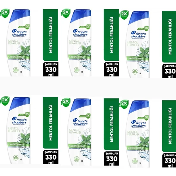 Head&Shoulders Head & Shoulders Mentol Ferahlığı Şampuan 330 ml x 6 Adet ürün görseli 1