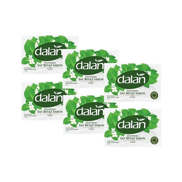 Dalan Geleneksel Saf Beyaz Sabun 4'lü 600 gr x 6 Paket ürün görseli 1