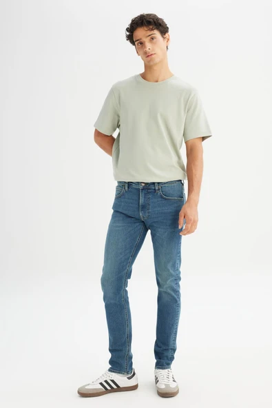 Luke Denim Pantolon MidBlue MidBlue 36 32 - Resim 4
