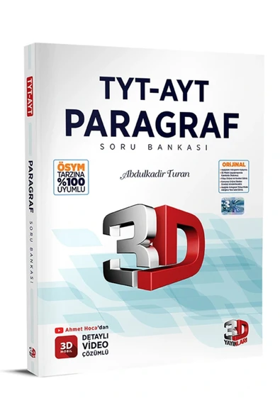 TYT - AYT 3D Paragraf Soru Bankası ürün görseli 1