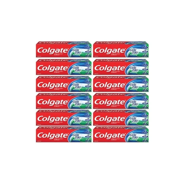 Colgate Üçlü Etki Diş Macunu 50 ml x 12 Adet ürün görseli 1