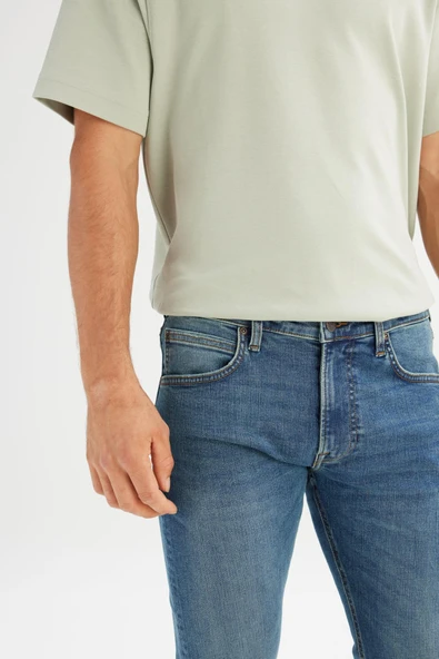 Luke Denim Pantolon MidBlue MidBlue 36 32 - Resim 5