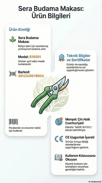 Sera Budama Makası 16001 - Resim 2