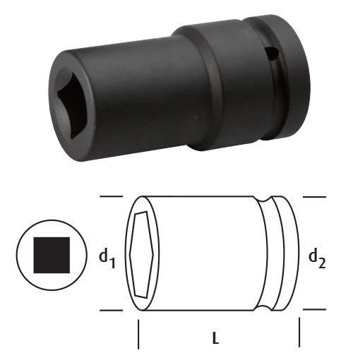 OSAKA LN1KD19 KARE UZUN LOKMA 1" 19 mm ürün görseli 1