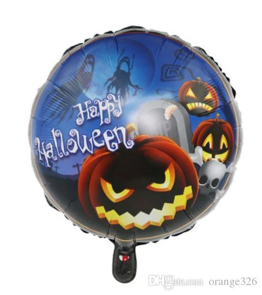 Happy Halloween Balkabağı Folyo Balon 18 inç ürün görseli 1