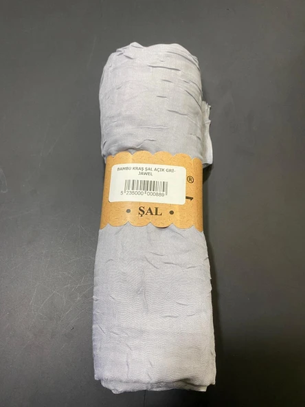 BAMBU KRAŞ ŞAL AÇIK GRİ-JAWEL ürün görseli 1