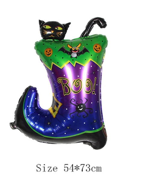 Halloween Çizmeli Kara Kedi Folyo Balon ürün görseli 1