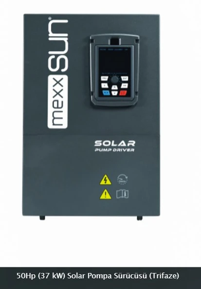 Mexxsun -İnges 50 HP ( 37 kW ) SOLAR POMPA SÜRÜCÜSÜ -TRİFAZE GÜNEŞ ENERJİLİ TARIMSAL SULAMA İNVERTER ürün görseli 1