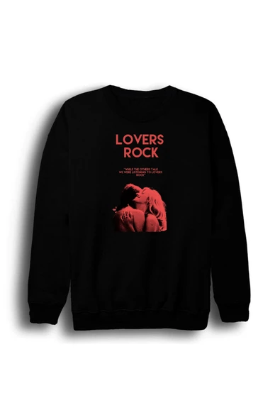 fame-stoned TV Girl - İndie - Pop - Lovers Rock Baskılı Unisex %100 Pamuk Siyah Bisiklet Yaka Sweatshirt ürün görseli 1
