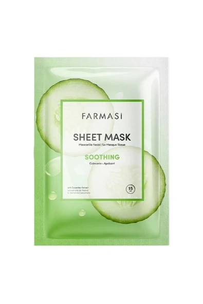 FARMASİ SOOTHING SALATALIKLI KAĞIT MASKE ürün görseli 1