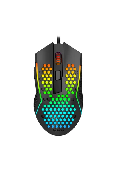 M987-K RGB 12400DPI 7 Tuş 55gr Kablolu Oyuncu Mouse ürün görseli 1