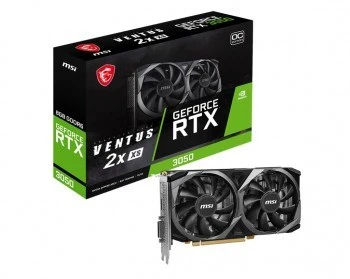 MSI Geforce RTX 3050 Ventus 2X XS 8G OC GDDR6 HDMI DP DVI 128Bit Ekran Kartı ürün görseli 1