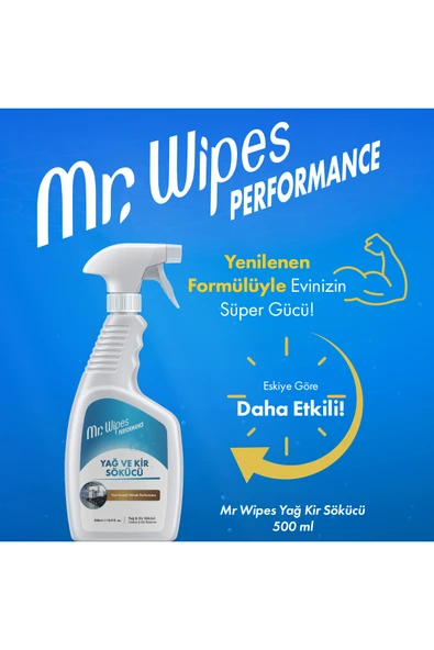 Mr. Wipes Yağ ve Kir Sökücü 500 ml - Resim 2
