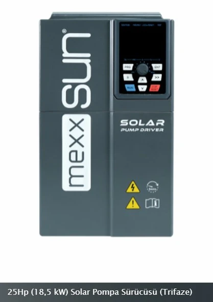 Mexxsunn - İnges 25 HP - 18.5 KW TRİFAZE SOLAR POMPA SÜRÜCÜSÜ - 380 VOLT SULAMA İNVERTERİ ürün görseli 1