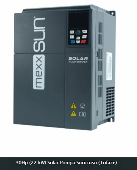 Mexxsunn - İnges 30 HP - 22 KW TRİFAZE SOLAR POMPA SÜRÜCÜ - 380 VOLT SULAMA İNVERTERİ ürün görseli 1