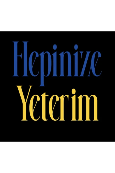 fame-stoned Hepinize Yeterim Baskılı Unisex %100 Pamuk Siyah T-shirt - Resim 2