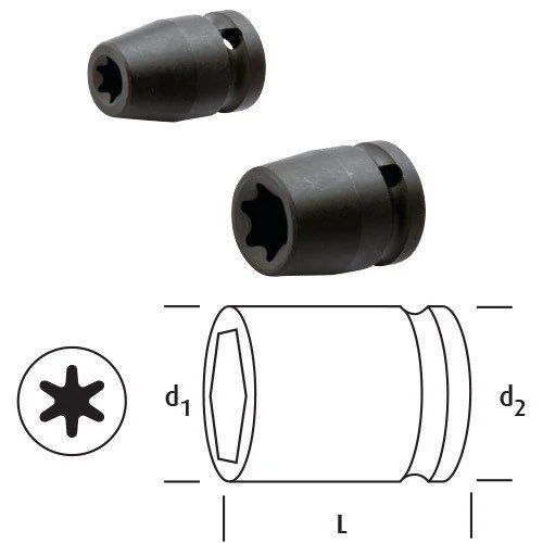 OSAKA LN34E28 DİŞİ TORKS LOKMA 3/4" E28 ürün görseli 1