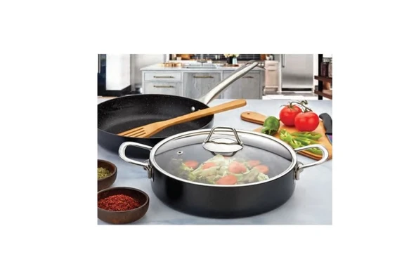 Zest Gusto Granit 24cm Kısa Tencere - Resim 2