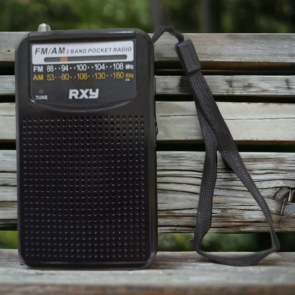 Bariton Cep Tipi Mini Analog Radyo Siyah ürün görseli 1
