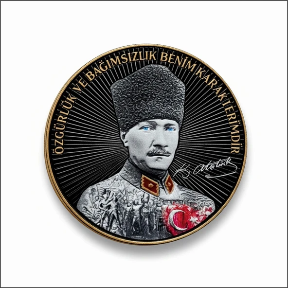 ATATÜRK ÖZGÜRLÜK VE BAĞIMSIZLIK PEÇ - Arma - TPU PEÇ ürün görseli 1