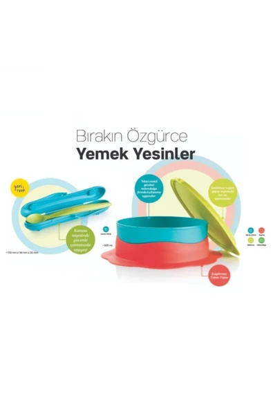 İlk Tabağım Ve Mama Kaşığı Mama Seti Hsgl - Resim 2