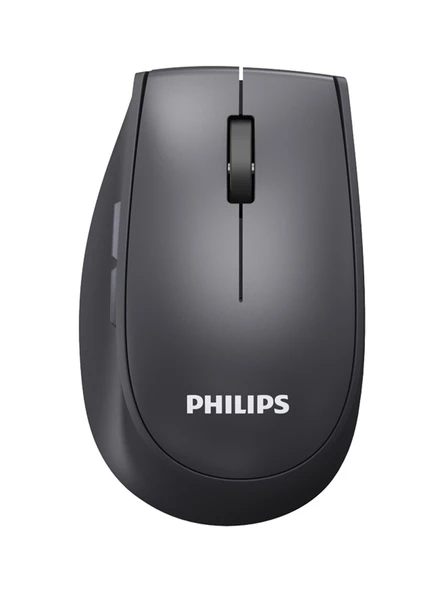 PHILIPS SPK7627K Kablosuz Bluetooth Mouse 1600 DPI Gri Kablosuz Mouse Type-C Şarj Destekli ürün görseli 1
