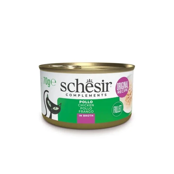 Schesir Tavuk Filetolu Pişirme Suyunda Kedi Yaş Maması 85 Gr ürün görseli 1