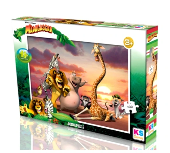 Ks Games Puzzle Madagascar 100 Parça ürün görseli 1