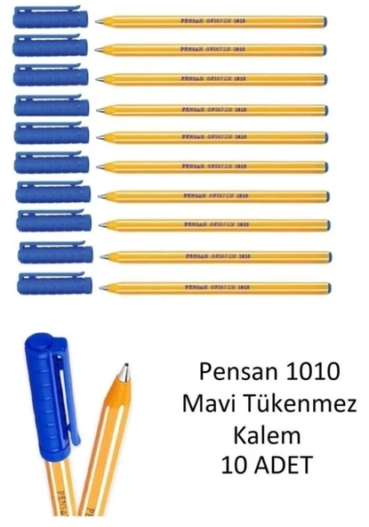 1010 Mavi Tükenmez Kalem Ofispen 10 Adet ürün görseli 1