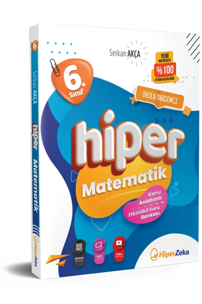 2026 6. Sınıf Hiper Matematik Konu Anlatımlı & Etkinlikli Soru Bankası | Serkan Akça ürün görseli 1