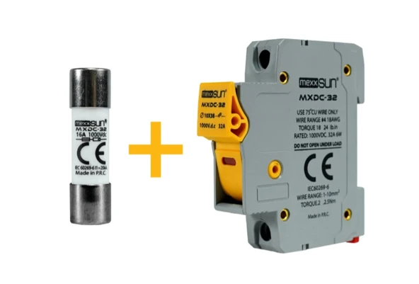 Mexxsun - İnges 16 Amper DC Sigorta ve Yuvası kutusu 1000 volt ürün görseli 1