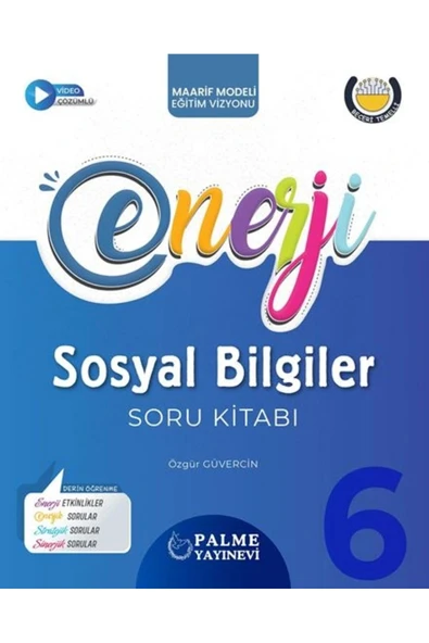 Palme 6.Sınıf Enerji Sosyal Bilgiler Soru Kitabı Yeni ürün görseli 1