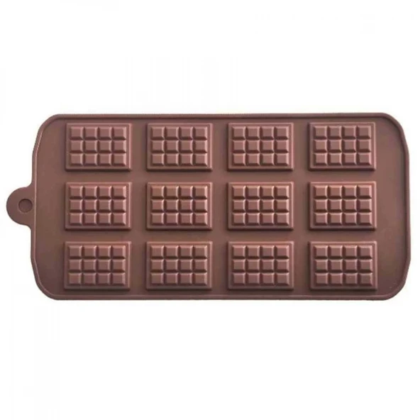 Çikolata Kalıbı - Silikon - Mini Tablet (MNT-12) - Resim 2