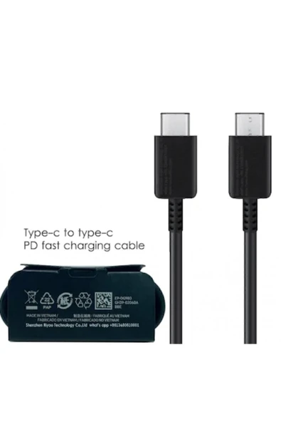 Samsung Orjinal 25w Ve 45w Destekli Hızlı Type-c Usb-şarj Kablosu (siyah) ürün görseli 1
