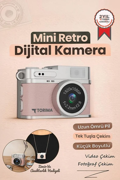 Mini Dijital Kamera Selfie Video Vlog Kamerası Mini Anahtarlık 1080P CMR35 Pudra ürün görseli 1