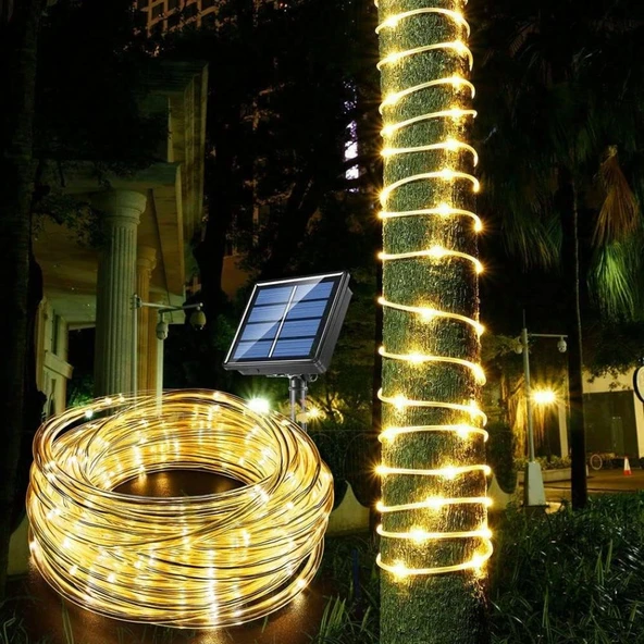 100 Led 10 M Solar Led Işık Gün Işığı ürün görseli 1