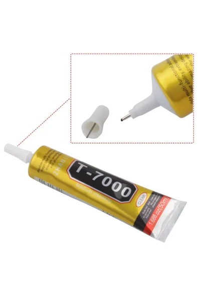 Zhanlida T7000 Dokunmatik Ekran Cam Kapak Çerçeve Yapıştırıcı 50ml Siyah ürün görseli 1