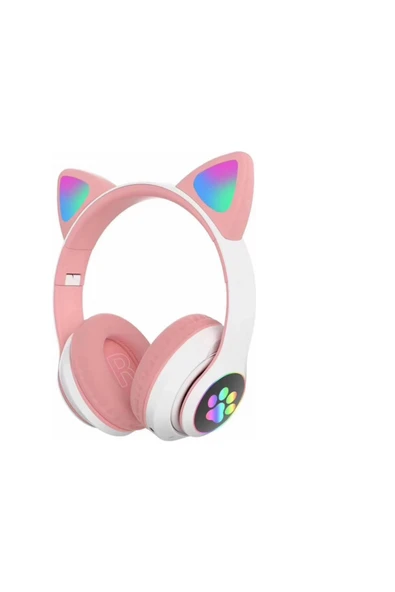 kens teknoloji KEDİLİ KULAKLIK PATİLİ BLUETOOTH 5.0 LED IŞIKLI ürün görseli 1