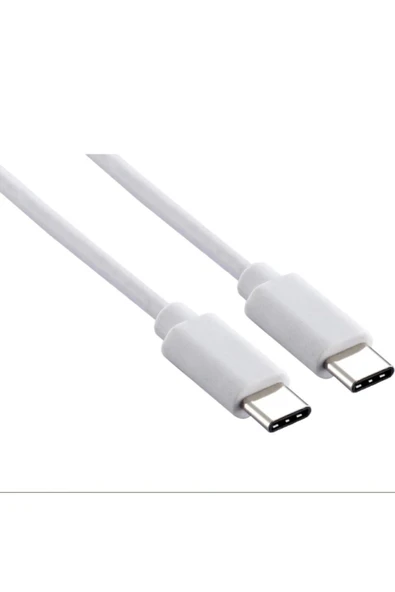 kens teknoloji Dıgı Type C Kablo İki Ucu Type C USB C Kablo 1 Metre Beyaz ürün görseli 1