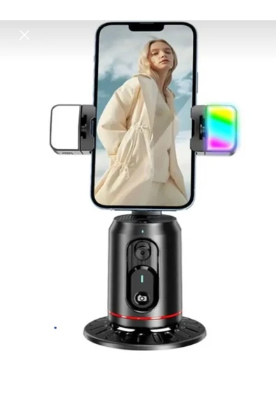 kens teknoloji Otomatik yüz takipli Gimbal,Tripod Akıllı telefon ve aksiyon kamerası için 360 derece döner masaüstü ürün görseli 1