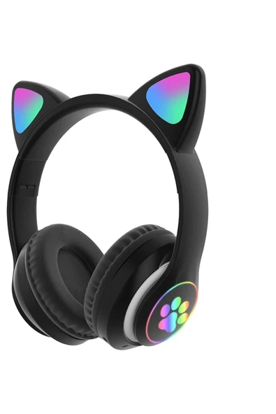 kens teknoloji KEDİLİ KULAKLIK PATİLİ BLUETOOTH 5.0 LED IŞIKLI ürün görseli 1