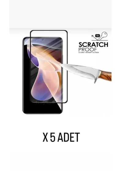kens teknoloji REDMİ 12 EKRAN KORUYUCU TAM KAPLAYAN CAM 5 ADET ANTİSTATİK ÜST KALİTE ÜRÜN 5'Lİ ürün görseli 1