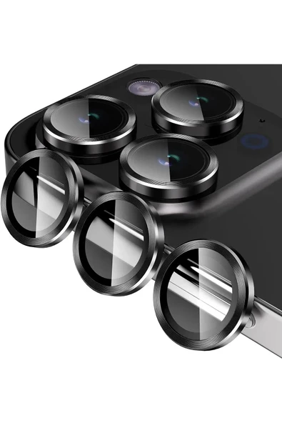 kens teknoloji 15 Pro Max Uyumlu Kamera Koruyucu Safir Cam ürün görseli 1
