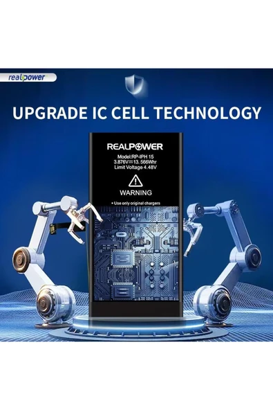 realpower İPHONE XS MAX UYUMLU GÜÇLENDİRİLMİŞ BATARYA ürün görseli 1