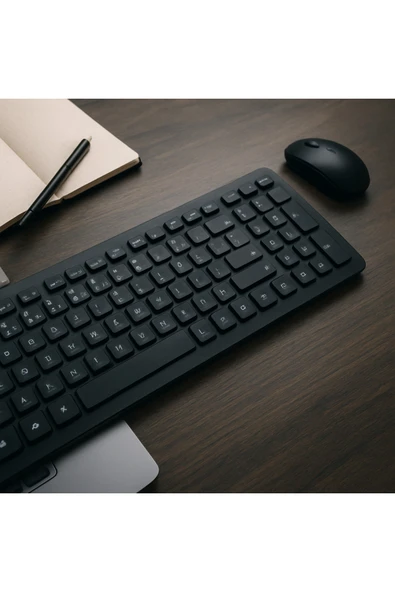 Dexim KW-103 TR Kablosuz USB Klavye – Siyah, Q Türkçe, Laptop & PC Uyumlu ürün görseli 1