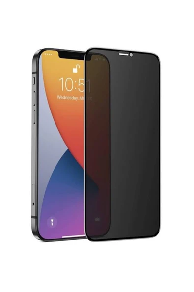 kens teknoloji Iphone 12 12pro Hayalet Cam Kırılmaz Cam 5d 6d V Pro Serisi Yan Açı Gölge 9d Glass Ekran Koruyucu ürün görseli 1