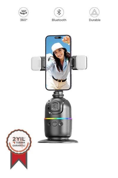 kens teknoloji P03 Yüz Takip 360° Gimbal Öz Çekim Telefon Sabitleyici Tutucu Video Akıllı Tripod ürün görseli 1