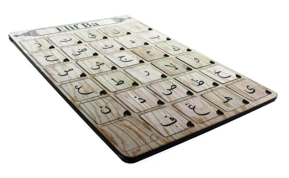 Ahşap Elif Ba Puzzle - Resim 2