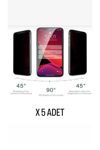 kens teknoloji İPHONE 11 HAYALET CAM 5 ADET ANTİSTATİK ÜST KALİTE ÜRÜN 5'Lİ ürün görseli 1