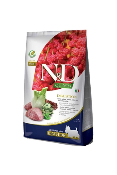 N&D Kinoa Digestion Mini Kuzu Kinoa Aromalı Hassas Sindirim Küçük Irk Köpek Maması 2,5 Kg ürün görseli 1